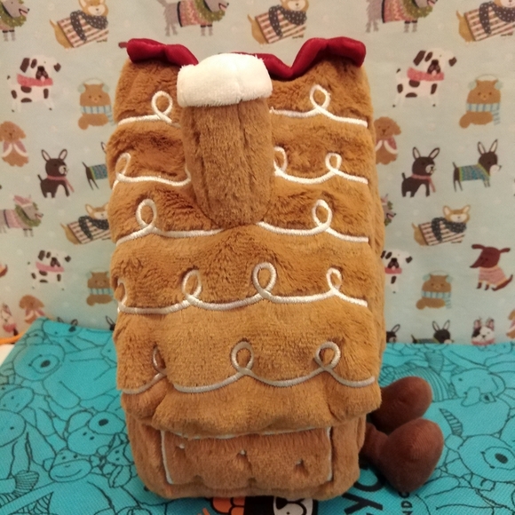 Jellycat Amuseable Gingerbread House- New With Tag - Picture 3 of 5